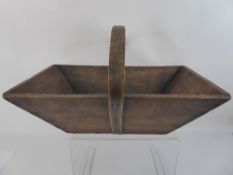 An Antique Oak French Garden Trug.