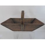 An Antique Oak French Garden Trug.