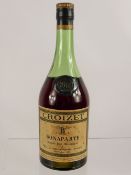 A Bottle of Fine Croizet Champagne Cognac, bottle dd 1914, 70 proof, wax shoulder button is intact.