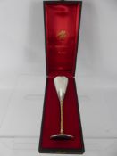 A Silver Stuart Devlin Presentation Goblet, nr 550 London hallmark dd 1981, in original velvet lined