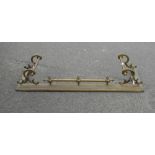 A 20th Century Brass Fender, approx 143 x 40 cms.