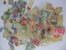 A Bag of Stamps, including a few less common - eg min high-value Commonwealth.