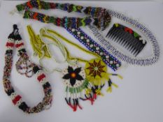 A Selection of African Bead-Work Jewellery.