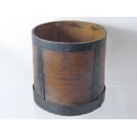 A Vintage One Gallon Wooden Drum Measure.