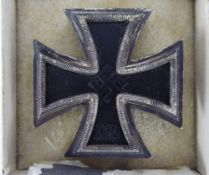 A WWII German Iron Cross Brooch, in original box.