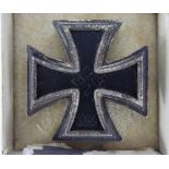 A WWII German Iron Cross Brooch, in original box.