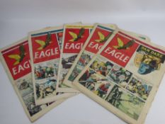 A Quantity Vintage Eagle 'Dan Dare' Comics including: Vol 1 14/04/1950 - 06/04/1951- fifty one