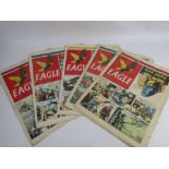 A Quantity Vintage Eagle 'Dan Dare' Comics including: Vol 1 14/04/1950 - 06/04/1951- fifty one