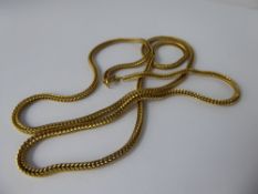 A 9 ct Yellow Gold Mesh Link Chain, approx 72 cms, approx 21.8 gms