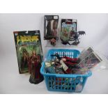 A Quantity of 'Fantasy' and Comic Collectors Toys, including Star Wars 'Darth Maul', 'Aurra Sing',