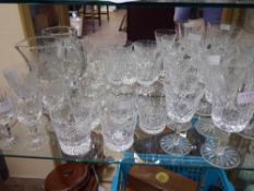Miscellaneous Glass, including Waterford claret glasses, six whisky tumblers (unmarked), five