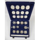 A Collection of Twenty Three Silver Proof Coins, Elizabeth Queen Mother Commemorative Coins,