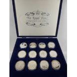 A Collection of Twenty Five Silver Proof Coins, including five Elizabeth Queen Mother Coins, six