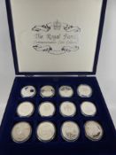 A Collection of Twenty Five Silver Proof Coins, including five Elizabeth Queen Mother Coins, six