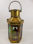 A Brass Bulpitt & Sons (Birmingham) Ships Lantern, dated 1916, approx 40 cms