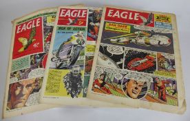 Two Crates of Eagle Comic Books, dd year 1958 nr 30 - 52, year 1959 nr 1 - 45 (July & August not