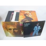 A Collection of David Bowie Long Playing Records, including "Low", "Station to Station", "Young