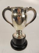 A Silver Twin-Handled Golfing Challenge Cup, Birmingham hallmark, dated 1939, approx 162 gms, mm R &