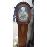 An Oak Cased 'Tempus Fugit' Grandmother Long Case Clock.