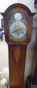 An Oak Cased 'Tempus Fugit' Grandmother Long Case Clock.