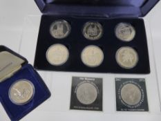 A Coronation Anniversary Turks & Caicos Six Coin Proof Set, in the original box together with