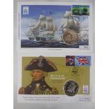 Two Commemorative Bicentenary First Day Stamp Covers, commemorating the 'Battle of Trafalgar', one