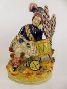 A 19th Century Staffordshire Figure of a Highlander, approx 28 cms