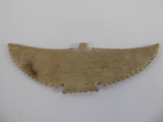 A North American Native Indian (Cherokee) Stone Cutting Tool, in the form of a winged eagle (