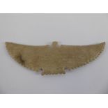 A North American Native Indian (Cherokee) Stone Cutting Tool, in the form of a winged eagle (