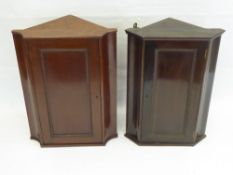 A Pair of Small Corner Cupboards, approx 26 x 41 x 56 cms (2)