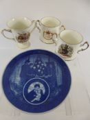 Commemorative Porcelain, including Coronation George V & Mary mug, two Queen Elizabeth Silver