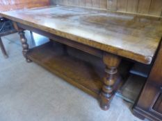 An Oak Reproduction Coffee Table, approx 120 x 68 x 49 cms.