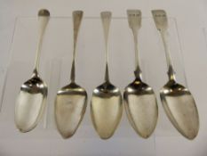 A Pair of Victorian Silver Tablespoons, London hallmark, dated 1848, mm Samuel Hayne & Dudley Cater,