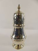 A Solid Silver Sugar Shaker, Birmingham hallmark dated 1915, mm Thomas Edward Atkins, approx 144