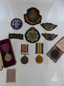 A Great War and Victory Medal awarded to S/19301 Pte E. H Kerrison Rifle Brig together with Faithful