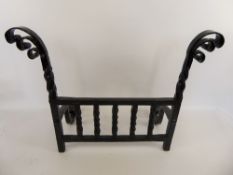 An Antique Wrought Iron Fire Front.