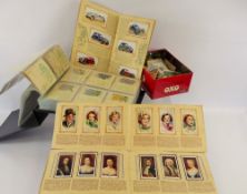 A collection of cigarette cards, including John Player & Sons, Greys, Ogden's, Wills and Kensita's