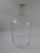 A Victorian Glass Dome with Lid, approx 48 x 70 cms. (wf)