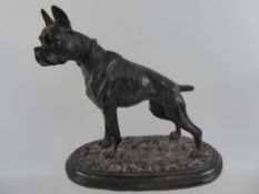 After P.J Mene A Bronze Figure of an American Boxer Dog, signed 'Mene', approx 24 cms