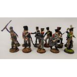 Franklin Mint Great Regiments of Waterloo Figurines, together with synopsis of the battle and