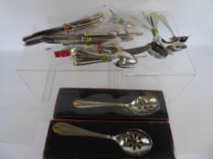 Villeroy & Bosch Stainless Steel and Gold Metal Cutlery Set, including six large knives, eight steak