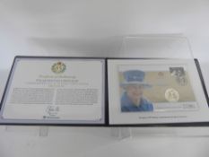 A Limited Edition Westminster Queen's 85th Birthday Commemorative £5 Sterling Silver Coin Cover,