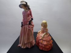 Two Antique Royal Doulton Figurines, 'Rose' HN 1369 B.B. and 'Maureen' HN 1770 MT. (2)