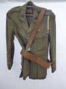 A WWI Army Uniform Jacket, Worcester Regiment, size medium.