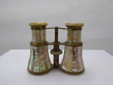 A Pair of Armstrong & Bros Mother of Pearl Opera Glasses.