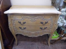 A Wooden 'Coach House' Gustavian-Style Tiffany two drawer chest of drawers with intricate carving