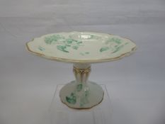 A Pair of Grainger Ware Compotes/Cake Stands, hand painted with foliate design.