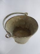 An Early 20th Century Galvanized Child's Bucket, handle present, no holes.