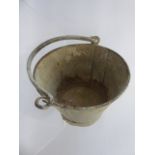 An Early 20th Century Galvanized Child's Bucket, handle present, no holes.