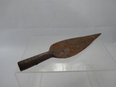 An Antique Zulu Assegai Spearhead, approx 36 cms.